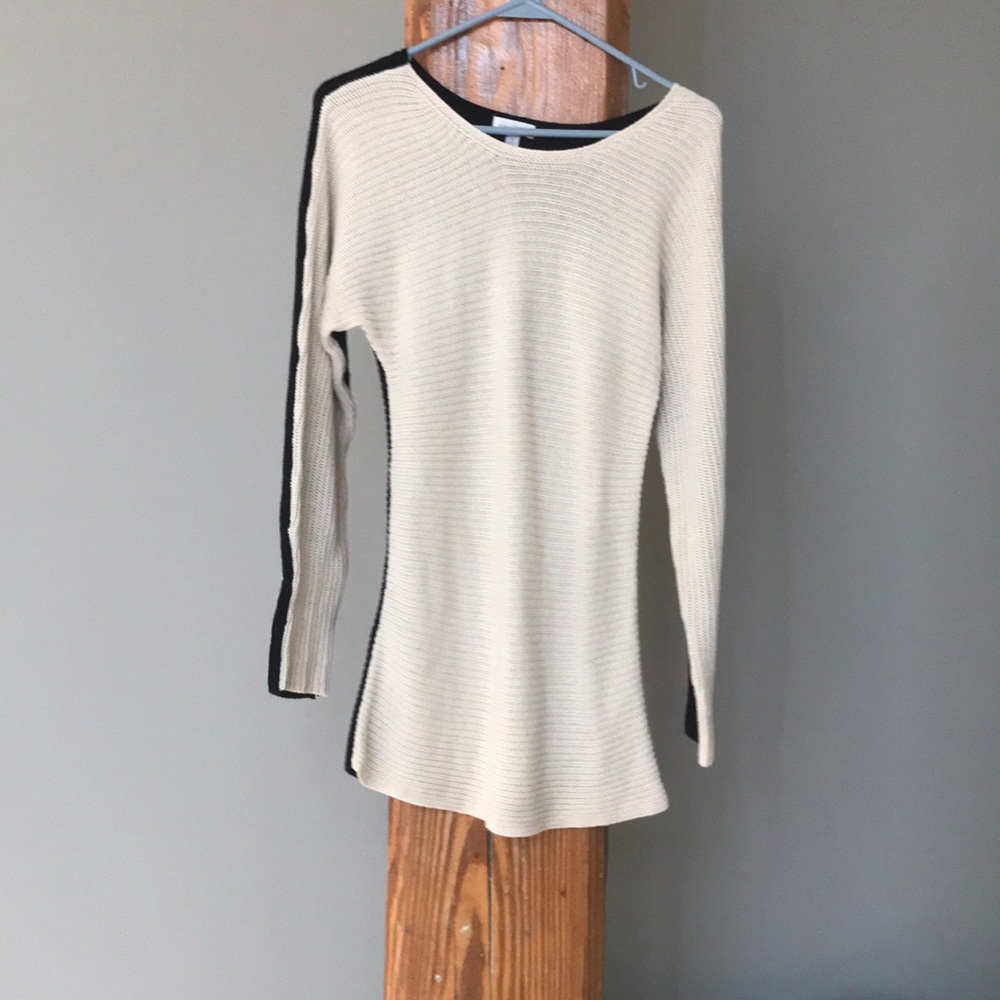 Dual colored sweater